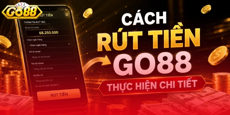 Cách Rút Tiền Go88 thực hiện chi tiết