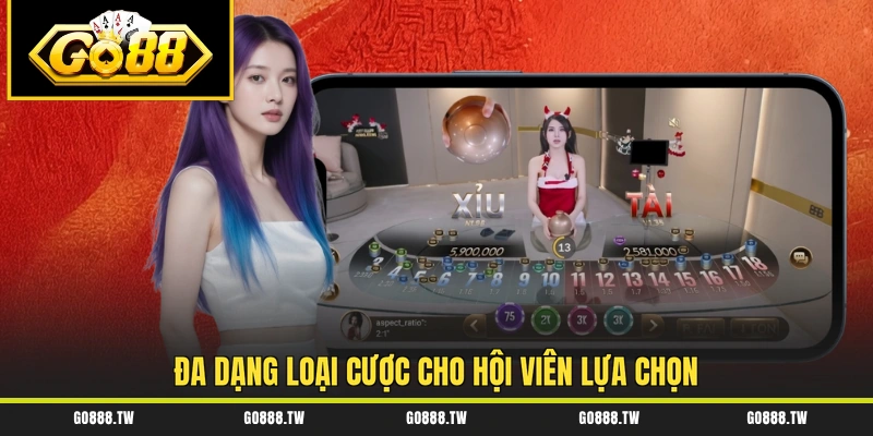 Đa dạng loại cược cho hội viên lựa chọn